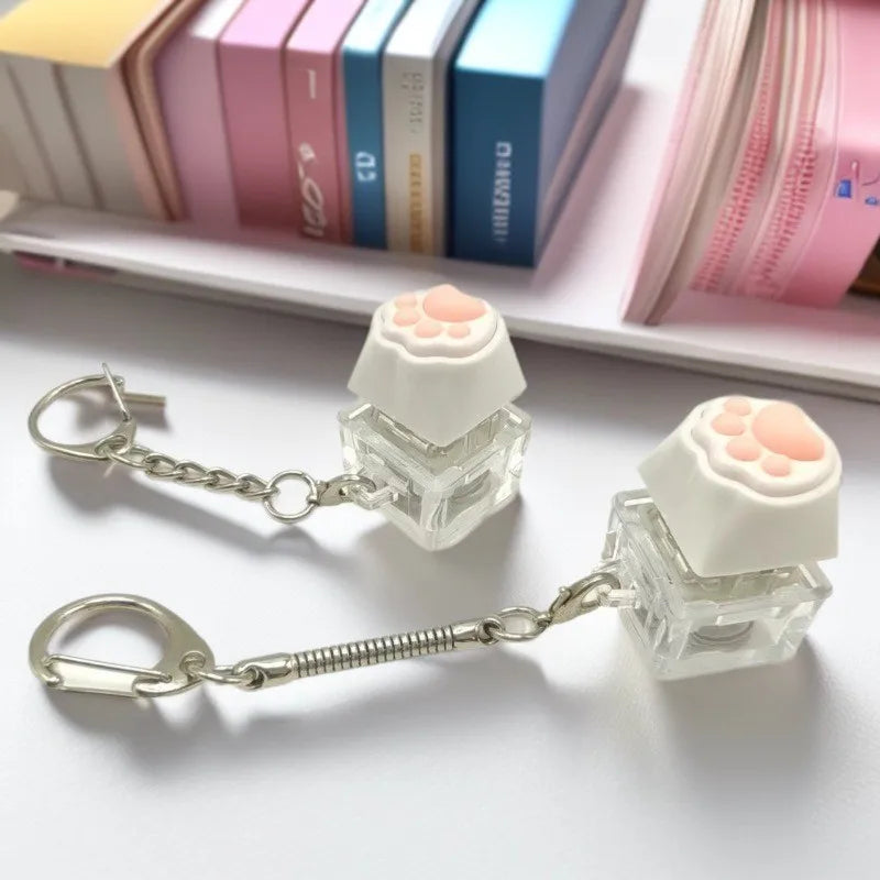 LED Tastatur Fidget Schlüsselanhänger – Crystal Clicker